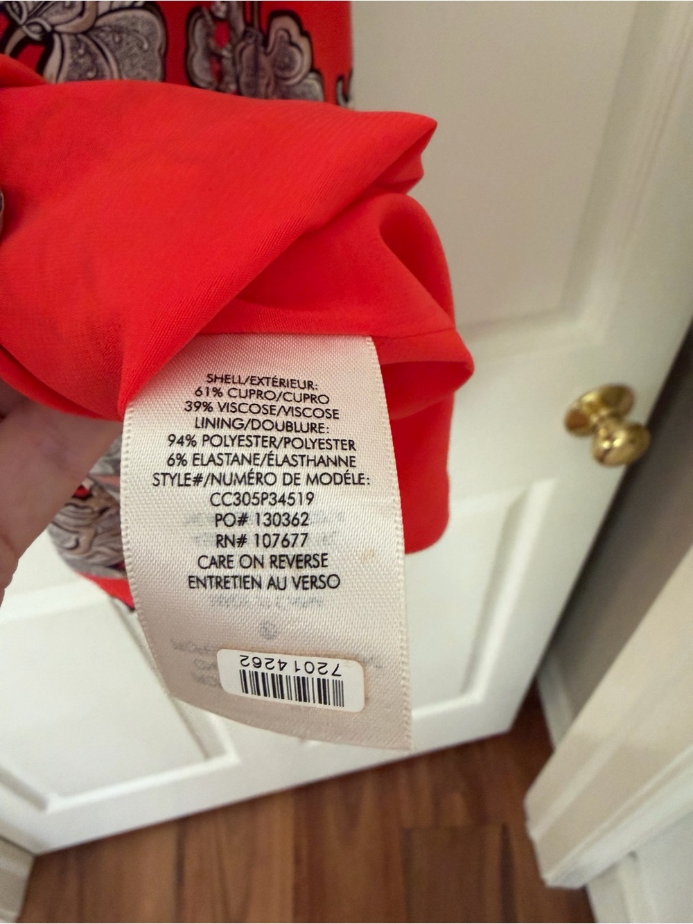 Alice + Olivia Red Floral Halter Dress - Picture 6 of 6